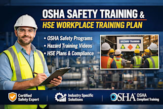 create osha safety training hse workplace training plan hazard training video