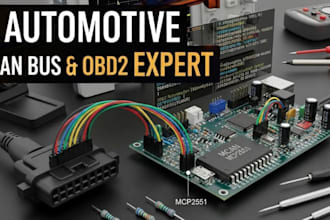 design automotive can bus and obd2 hardware and firmware solutions