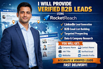 provide verified b2b leads using rocketreach