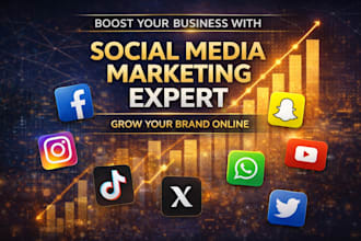 manage and grow your social media with organic and paid ads