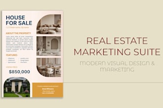 design professional real estate flyers and social media