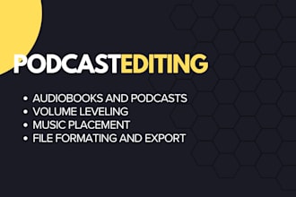 edit podcast and audiobook audio