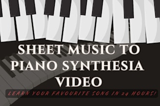do synthesia piano tutorial video for your favorite songs in 24 hours