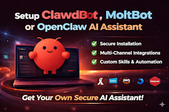 securely set up clawdbot moltbot or openclaw ai assistant
