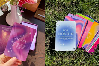 design printable affirmation cards for adults and kids in 24hrs