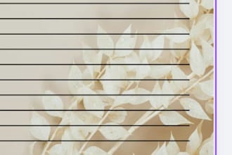 design an aesthetic cozy digital notebook or daily planner