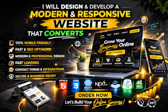 create a full converting website