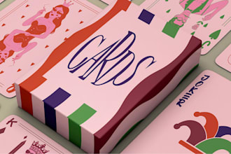 create playing card games poker cards board game design box mockups rulebooks