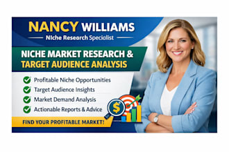 profitable niche market research and target audience and competitive analysis