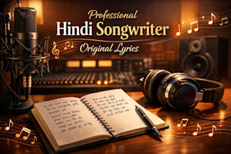 write soulful indie hindi lyrics for sad, emotional, or ghazal style songs