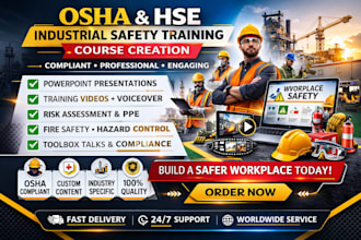 create osha industrial safety training course video hse presentation powerpoint
