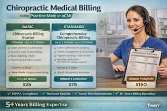 do chiropractic medical billing using practice mate or ecw