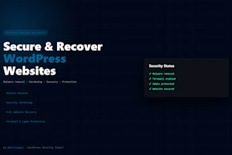 secure harden and recover your wordpress website