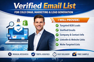 build a verified email list for cold email marketing and lead generation