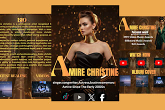 epk design artist epk musician epk brand epk actor epk design media press kit