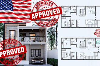 do permit ready architectural drawings by certified architect ma, MD, me, la, ca