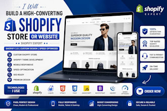 build, redesign, customize shopify store or shopify website
