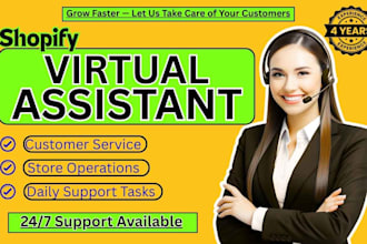shopify virtual assistant for customer support