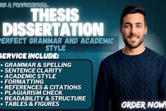 proofread and edit your phd and masters thesis or dissertation writings