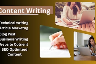 do content writing and technical writing for article marketing