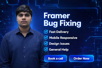 fix your framer website issues or redesign it