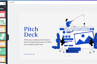 design a professional pitch deck for startups