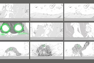 be storyboard frame animation commercial ads short film scene storyboard artist