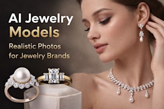 ultra realistic model images for jewelry brands