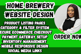 design home brewery website microbrewery website craft beer website beer website