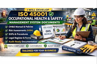 develop iso 45001 occupational health safety management system document