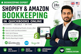 amazon shopify ecommerce bookkeeping in quickbooks online for sellers