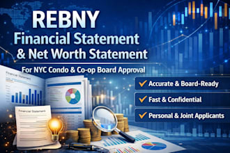 do rebny financial statement, personal worth statement for condos in ny