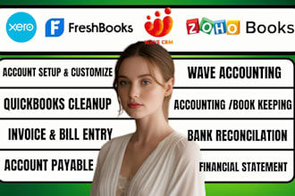 do full service in freshbooks, wave, zohobooks xero, accounting and bookkeeping