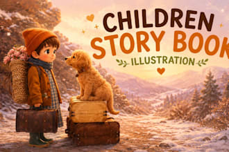 children story book illustration children story children story book illustration