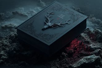 design a premium dark fantasy or gothic romance book cover