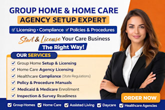 setup group home, home care, healthcare licensing, policies and procedures