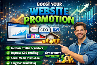 promote your website with powerful SEO to increase traffic and google rankings