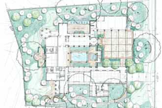 design landscape and irrigation layout