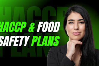 draft haccp plan, food safety plan, hazard analysis, sop, flowchart
