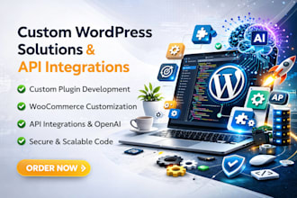 custom wordpress development and API integration