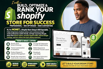revamp clone design redesign shopify store build ecommerce shopify website seo
