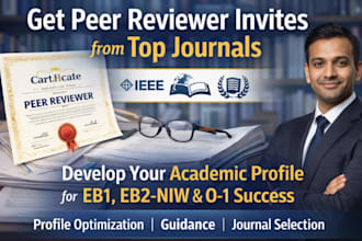 support you on obtaining peer reviewer invites for success