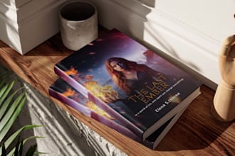 design cinematic book cover for kindle and printing