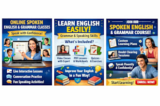 teach online spoken english and grammar with learning materials