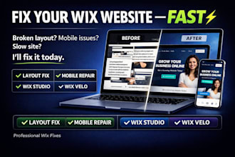 fix wix website errors and  wix issues