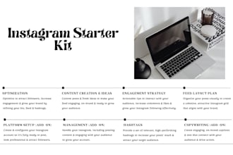 create a complete instagram starter kit for your new business