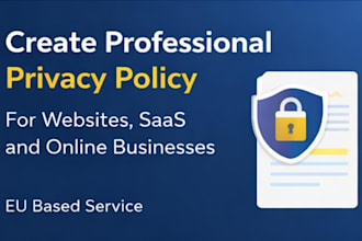 professional gdpr privacy policy and terms and conditions for your website