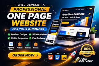 develop onepage io website for your business