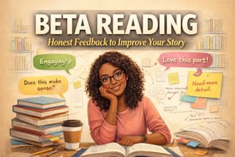 honest beta reading for books, short stories, and novels
