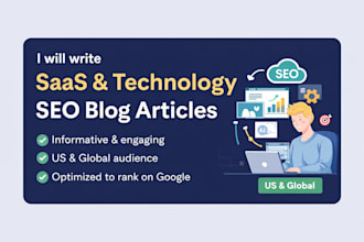 write saas and technology SEO blog articles that rank